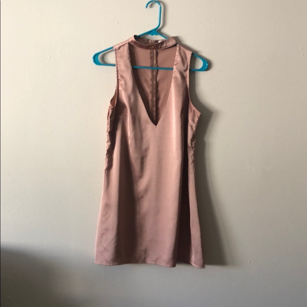 bronze trapeze dress by Missguided